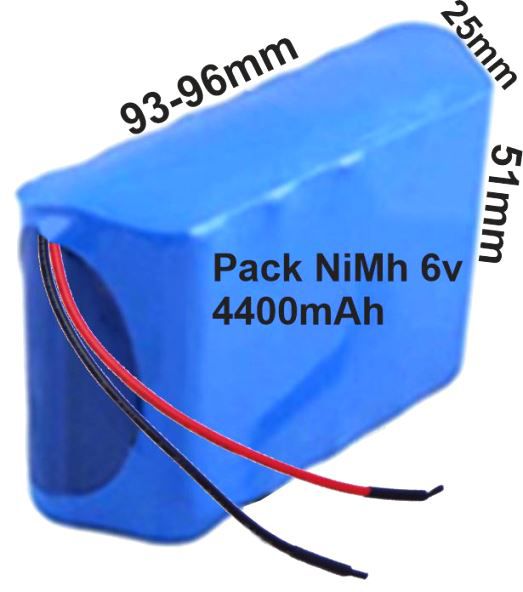 Pack NiMh 6v.4400mAh